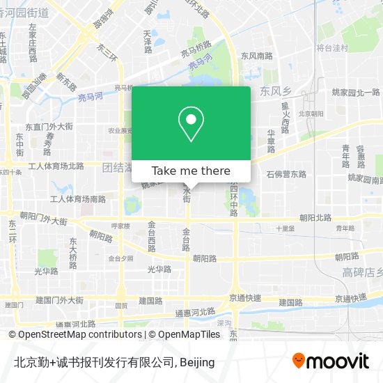 北京勤+诚书报刊发行有限公司 map