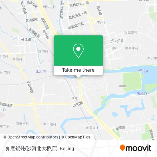 如意馄饨(沙河北大桥店) map