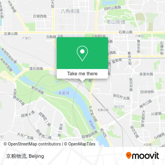 京粮物流 map