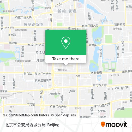 北京市公安局西城分局 map