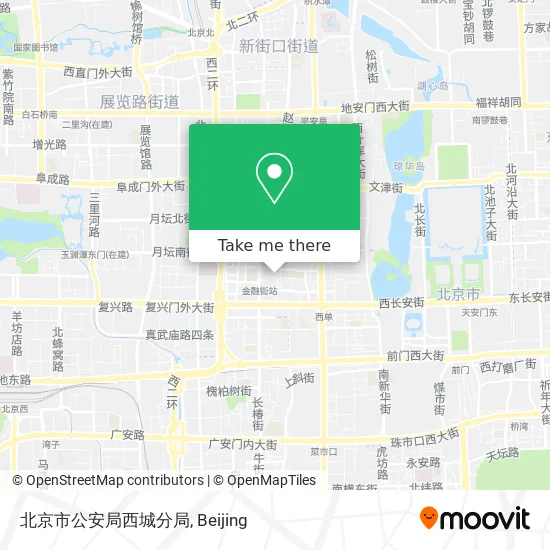 北京市公安局西城分局 map