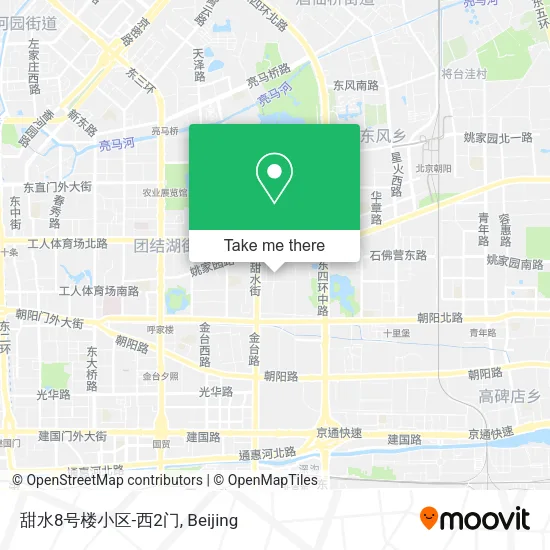 甜水8号楼小区-西2门 map