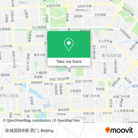 皇城国际B座-西门 map