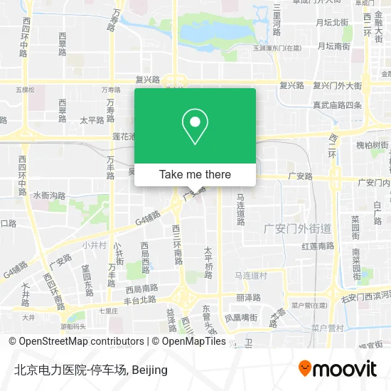 北京电力医院-停车场 map