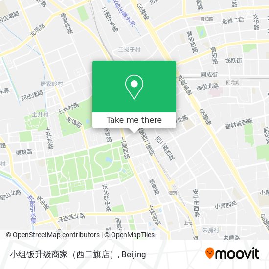 小组饭升级商家（西二旗店） map