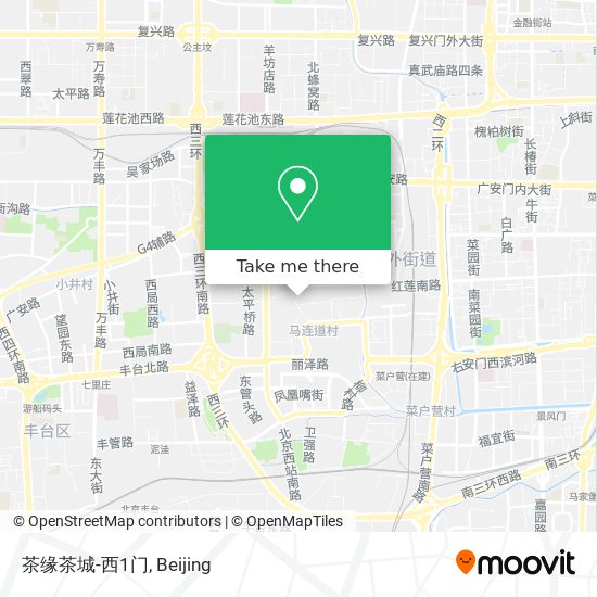 茶缘茶城-西1门 map