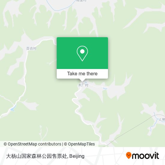 大杨山国家森林公园售票处 map