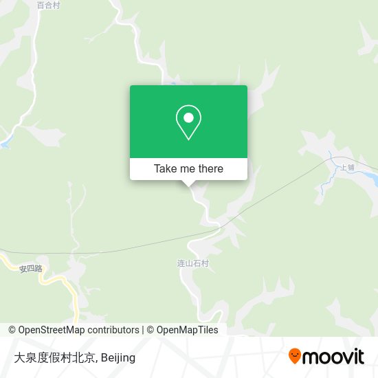 大泉度假村北京 map