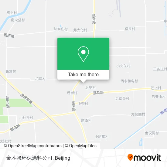 金胜强环保涂料公司 map