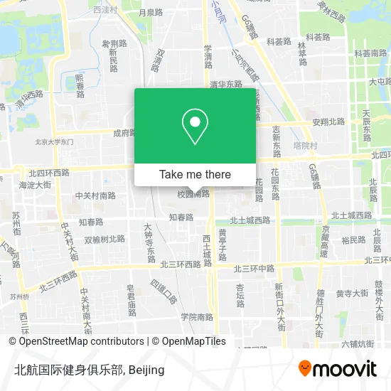 北航国际健身俱乐部 map