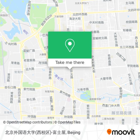 北京外国语大学(西校区)-富士屋 map