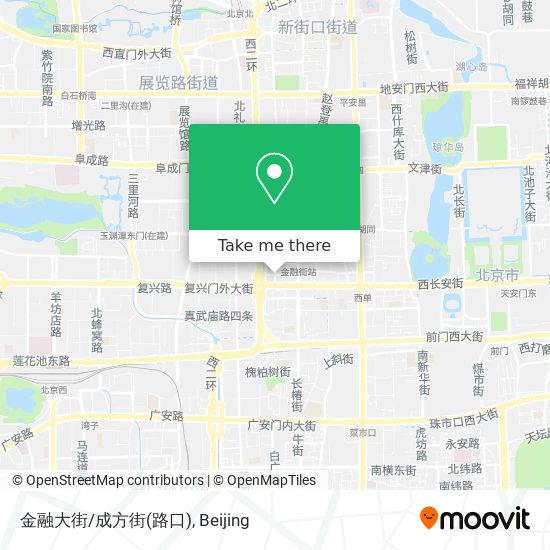 金融大街/成方街(路口) map