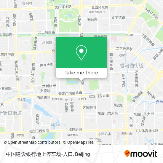 中国建设银行地上停车场-入口 map
