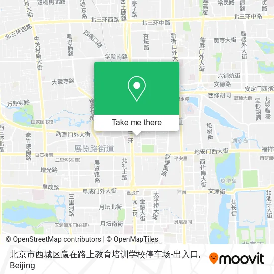 北京市西城区赢在路上教育培训学校停车场-出入口 map