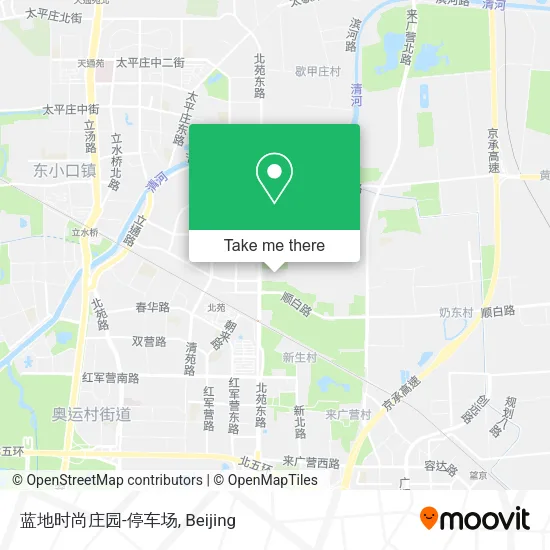 蓝地时尚庄园-停车场 map