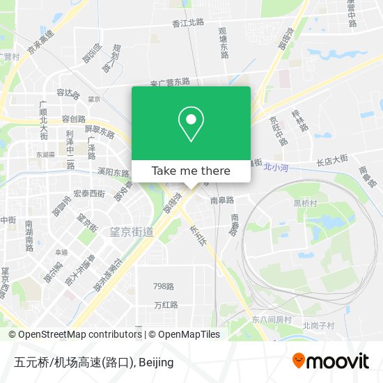 五元桥/机场高速(路口) map