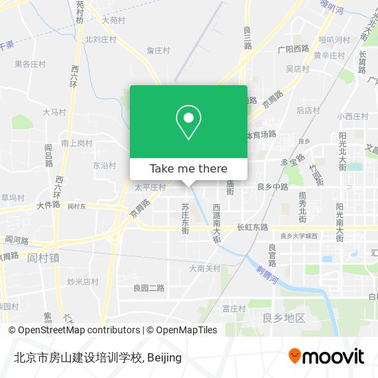 北京市房山建设培训学校 map