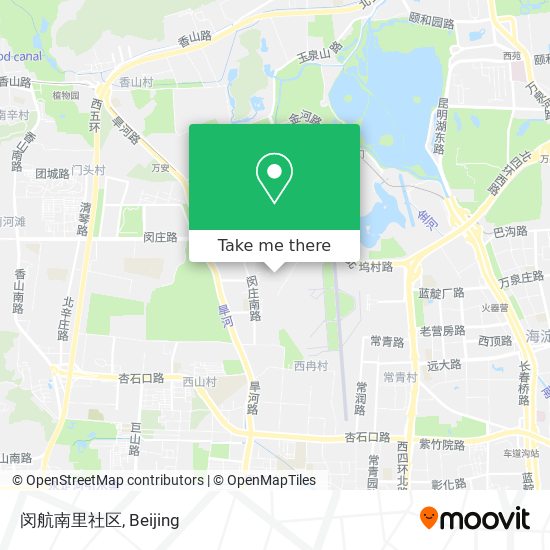 闵航南里社区 map