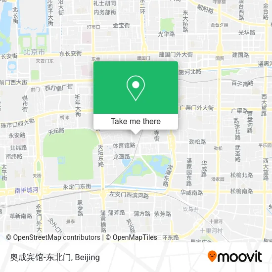 奥成宾馆-东北门 map