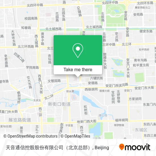 天音通信控股股份有限公司（北京总部） map