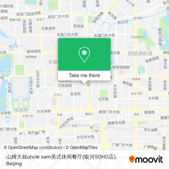 山姆大叔uncle sam美式休闲餐厅(银河SOHO店) map