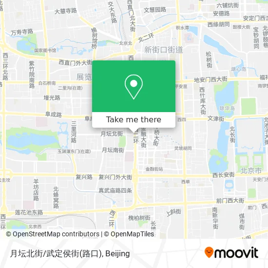 月坛北街/武定侯街(路口) map