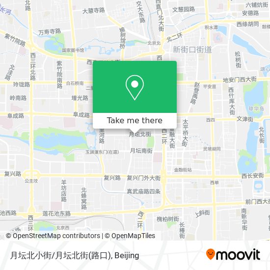 月坛北小街/月坛北街(路口) map