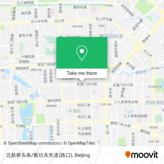 北新桥头条/酱坊东夹道(路口) map