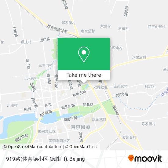 919路(体育场小区-德胜门) map