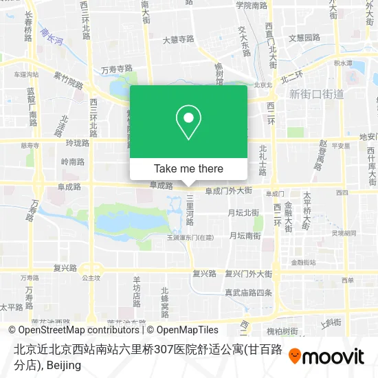 北京近北京西站南站六里桥307医院舒适公寓(甘百路分店) map