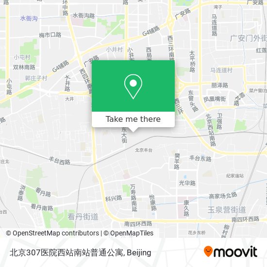 北京307医院西站南站普通公寓 map