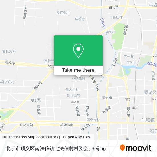 北京市顺义区南法信镇北法信村村委会. map
