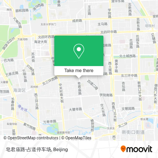 皂君庙路-占道停车场 map