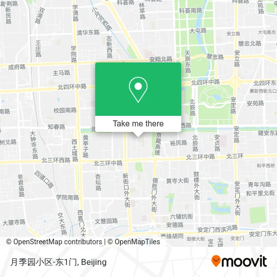 月季园小区-东1门 map