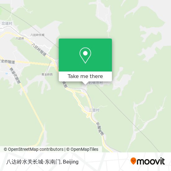 八达岭水关长城-东南门 map