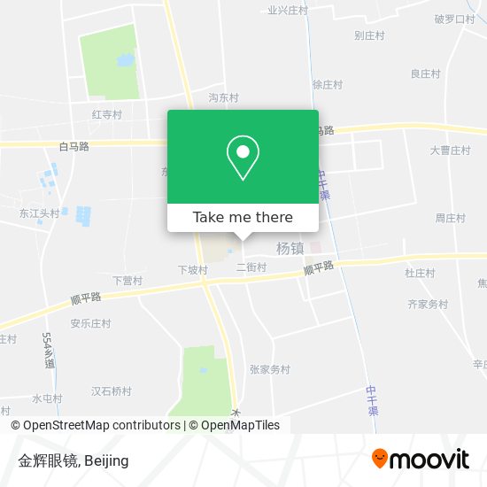 金辉眼镜 map