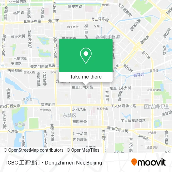 ICBC 工商银行 • Dongzhimen Nei map