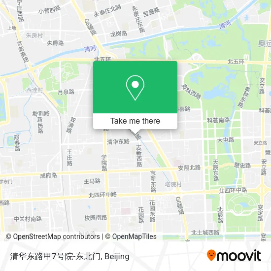 清华东路甲7号院-东北门 map