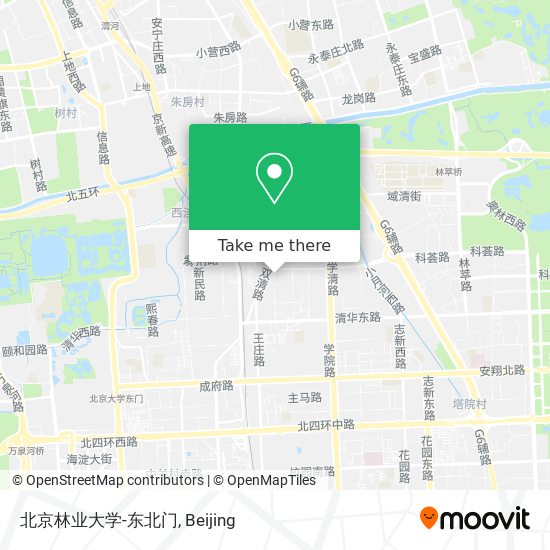 北京林业大学-东北门 map