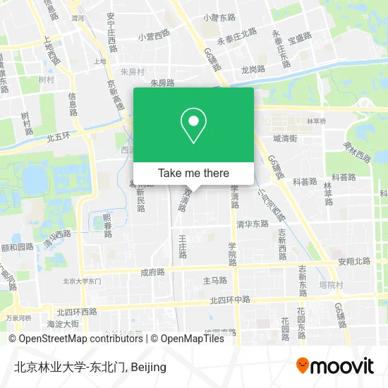 北京林业大学-东北门 map