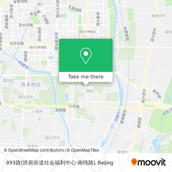 895路(拱辰街道社会福利中心-南纬路) map