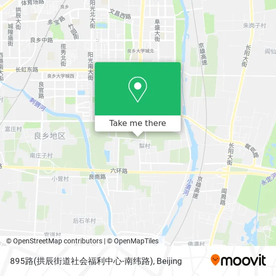 895路(拱辰街道社会福利中心-南纬路) map