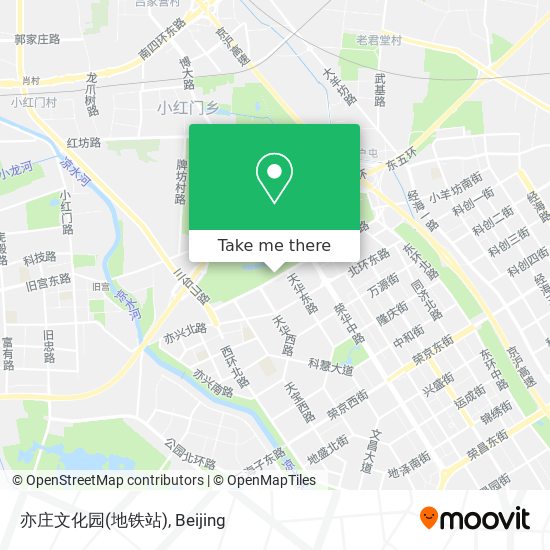 亦庄文化园(地铁站) map