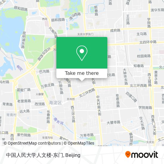 中国人民大学人文楼-东门 map