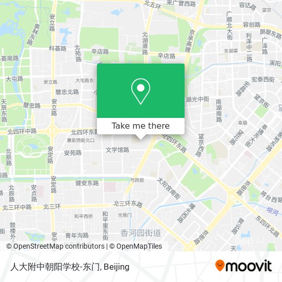 人大附中朝阳学校-东门 map