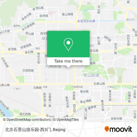 北京石景山游乐园-西3门 map