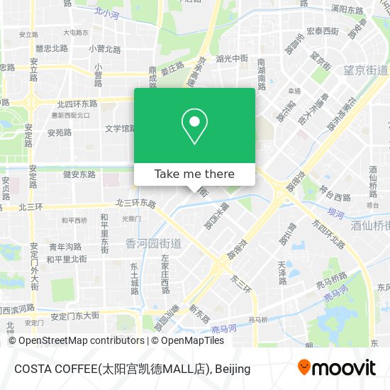 COSTA COFFEE(太阳宫凯德MALL店) map