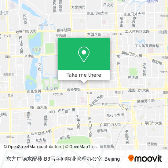 东方广场东配楼-B3写字间物业管理办公室 map