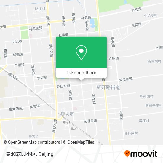 春和花园小区 map