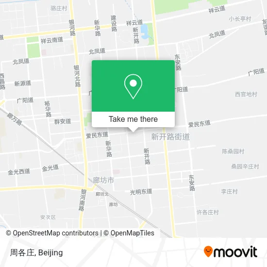 周各庄 map